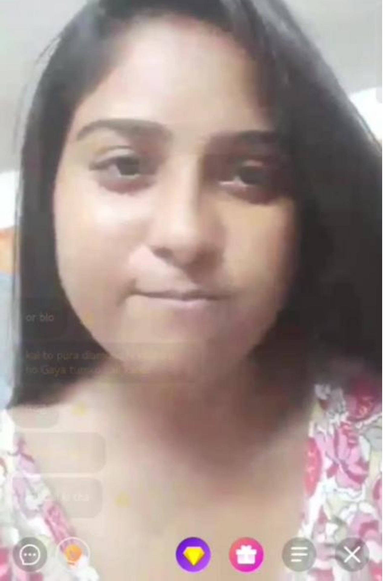 Priti Shy Bengali Girl Showing Boobs on Chamet Live with Face