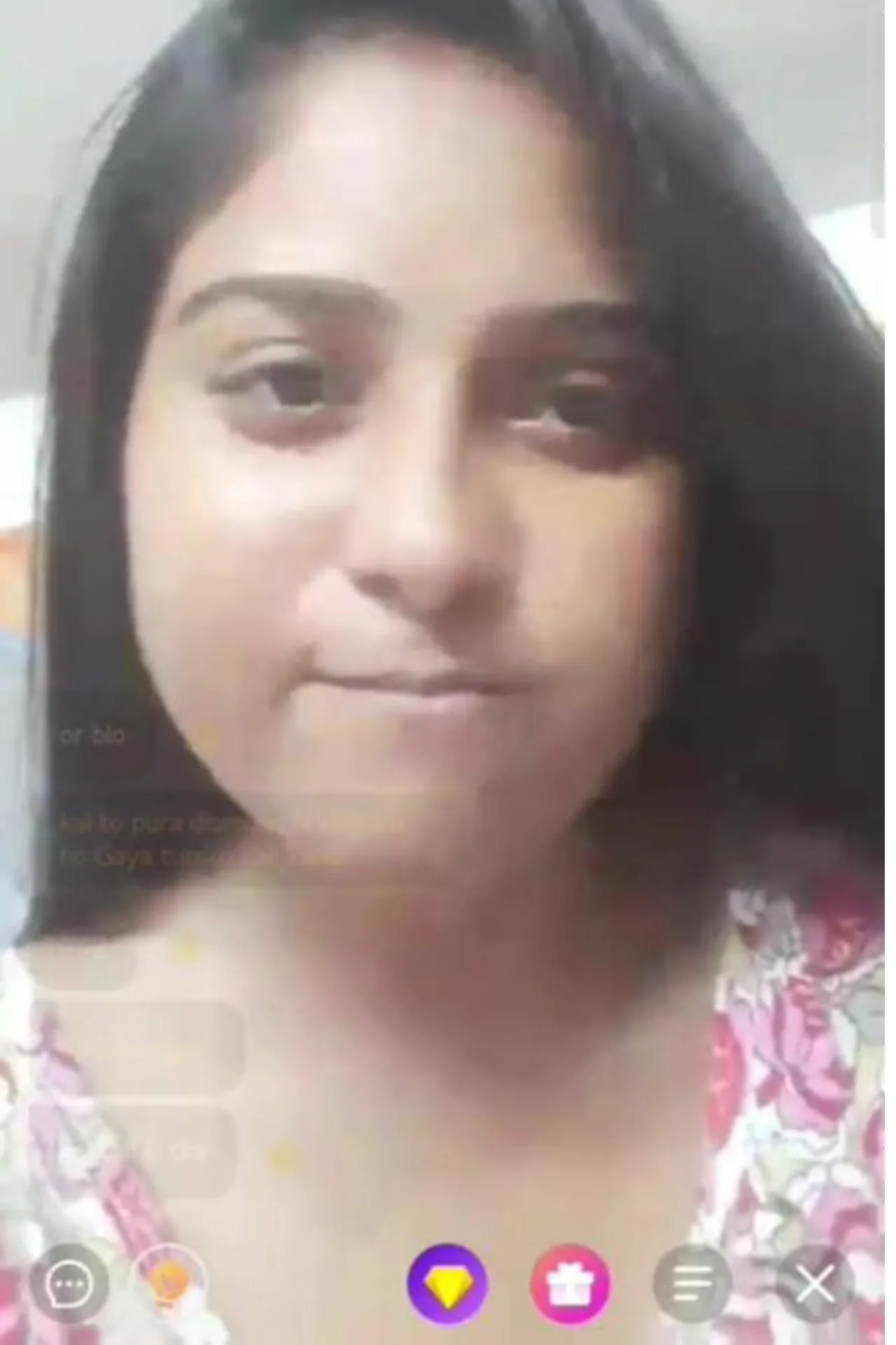 Priti Shy Bengali Girl Showing Boobs on Chamet Live with Face