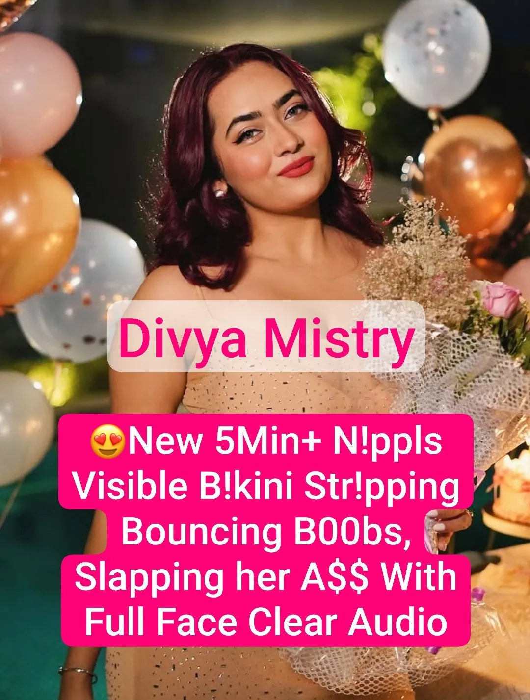 Divya Mistry Nude MMS Transparent Bra Areola Visible Multiple Nipslip